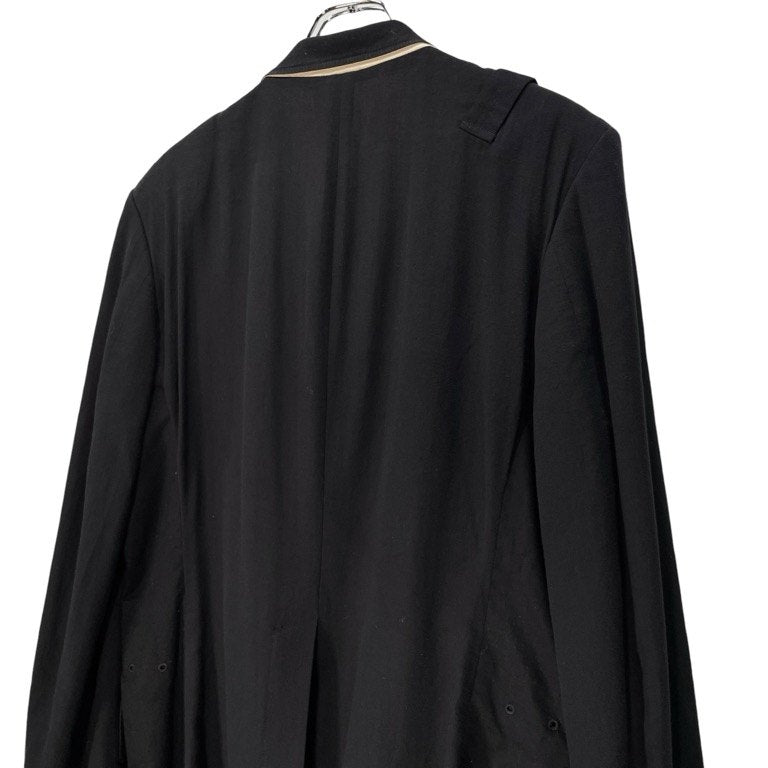 REGULATION Yohji Yamamoto MEN 14SS フロント切替ショルダーストラップ4Bテーラードジャケット ブレザー スタンドカラー ブルゾン コート アウター レギュレーション ヨウジヤマモト メン メンズ