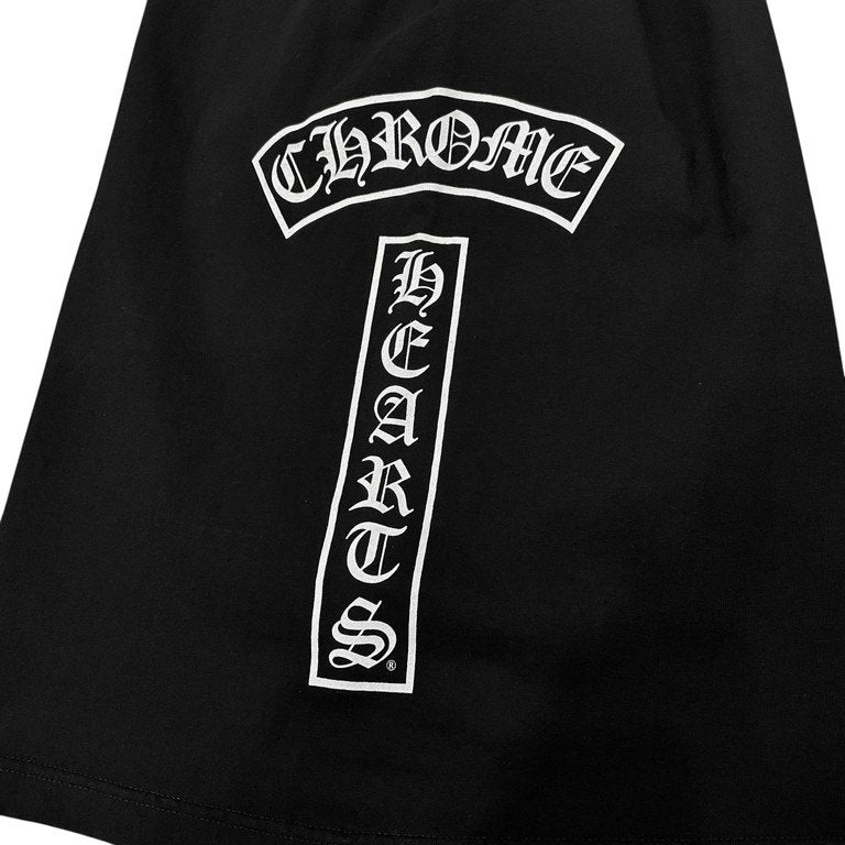 CHROME HEARTS ロゴプリントクルーネックポケットTシャツ Tee T-shirt カットソー スクロールラベル BSフレア CH トップス クロムハーツ メンズ レディース ユニセックス