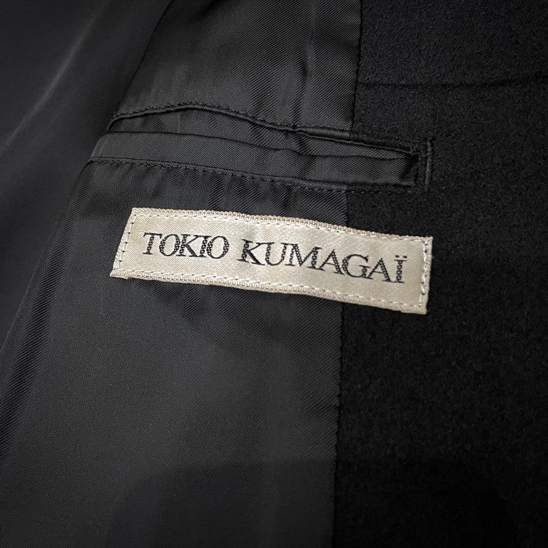 TOKIO KUMAGAI ウールフラノジップアップハーフコート ジャケット ブルゾン アウター フランネル Archive 80s 90s トキオクマガイ メンズ