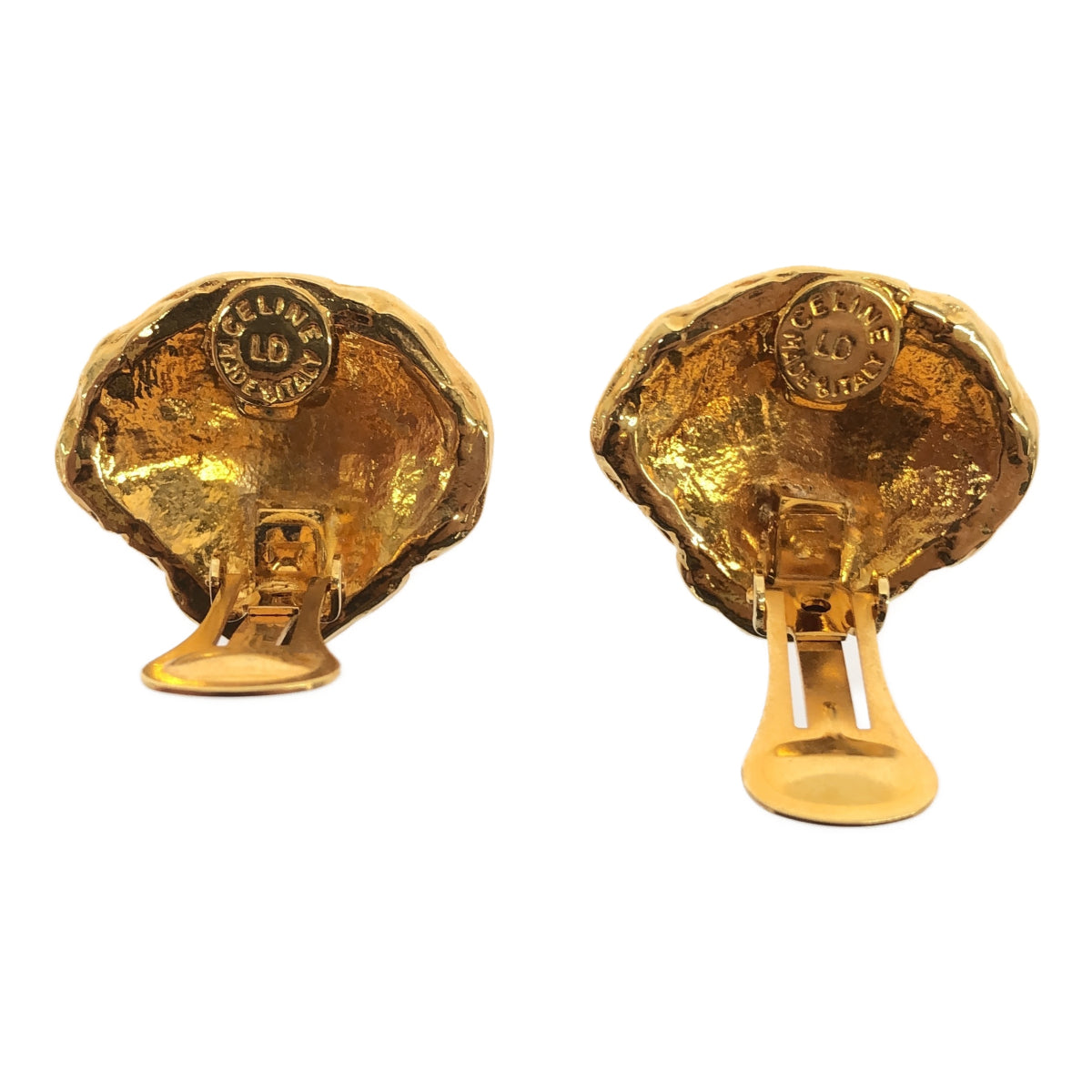 CELINE CELINE イヤリング シェル