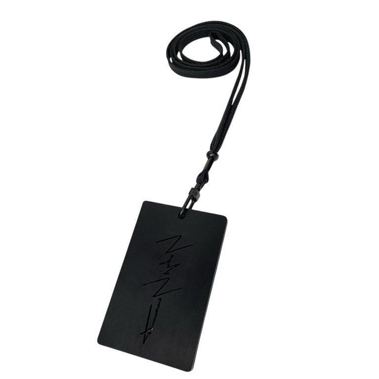 Yohji Yamamoto ロゴパスケースネックレス ホルダー カードケース 定期入れ アクセサリー ストラップ ヨウジヤマモト メンズ レディース ユニセックス