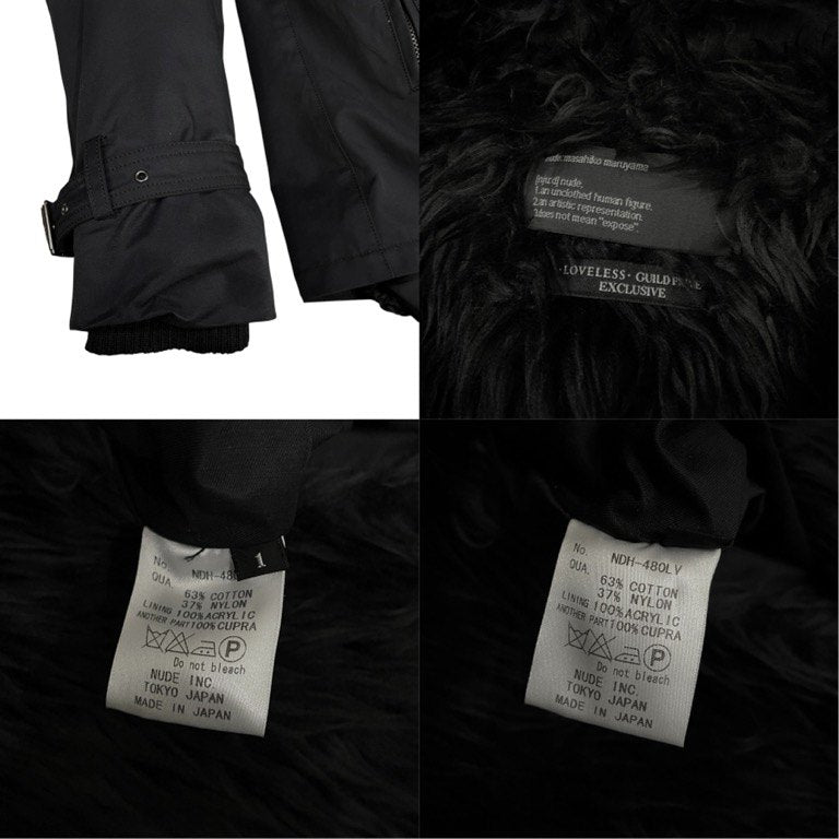 nude : masahiko maruyama コットンナイロンファーライニングモッズコート LOVELESS GUILD PRIME 別注 ジャケット ブルゾン アウター ヌード マサヒコマルヤマ メンズ