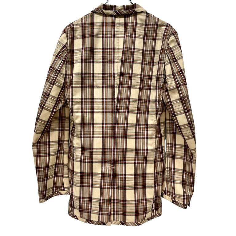 COMME des GARCONS HOMME PLUS 14SS チェック2Bパイピングテーラードジャケット Archive 孵化期 Hatching スタンドカラー ブレザー ブルゾン コート アウター コムデギャルソンオムプリュス メンズ