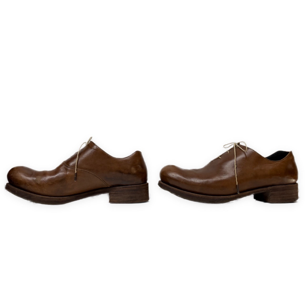 EMATYTE D20B DERBY SHOES NATURAL BROWN カーフレザーワンピースパターンダービーシューズ 短靴 一枚革 クツ 42 エマタイト メンズ