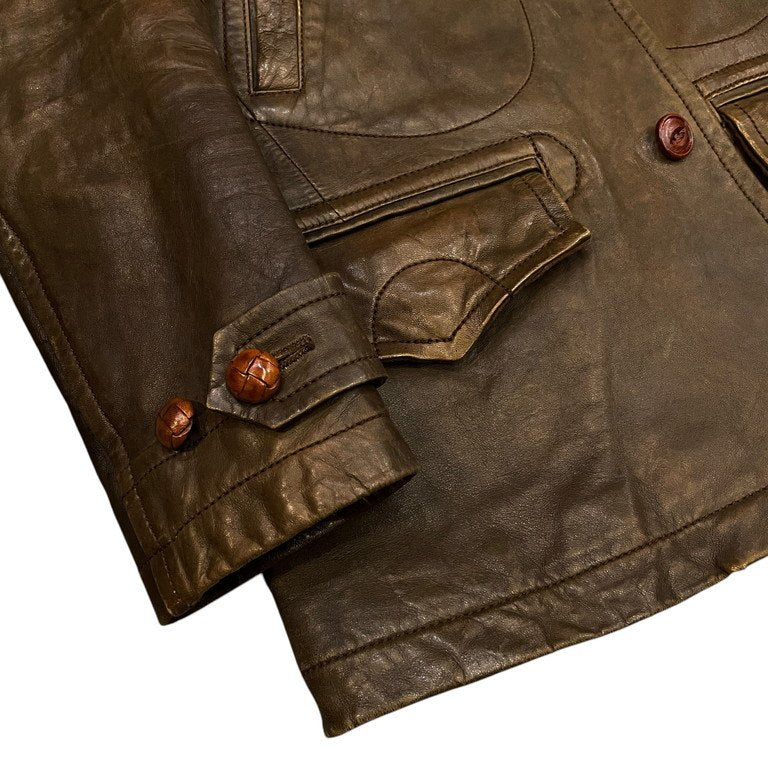 NUMBER NINE 08AW ラムレザーシルクライニングカーコート ジャケット ブルゾン アウター Archive MY OWN PRIVATE PORTLAND ポートランド期 ナンバーナイン メンズ