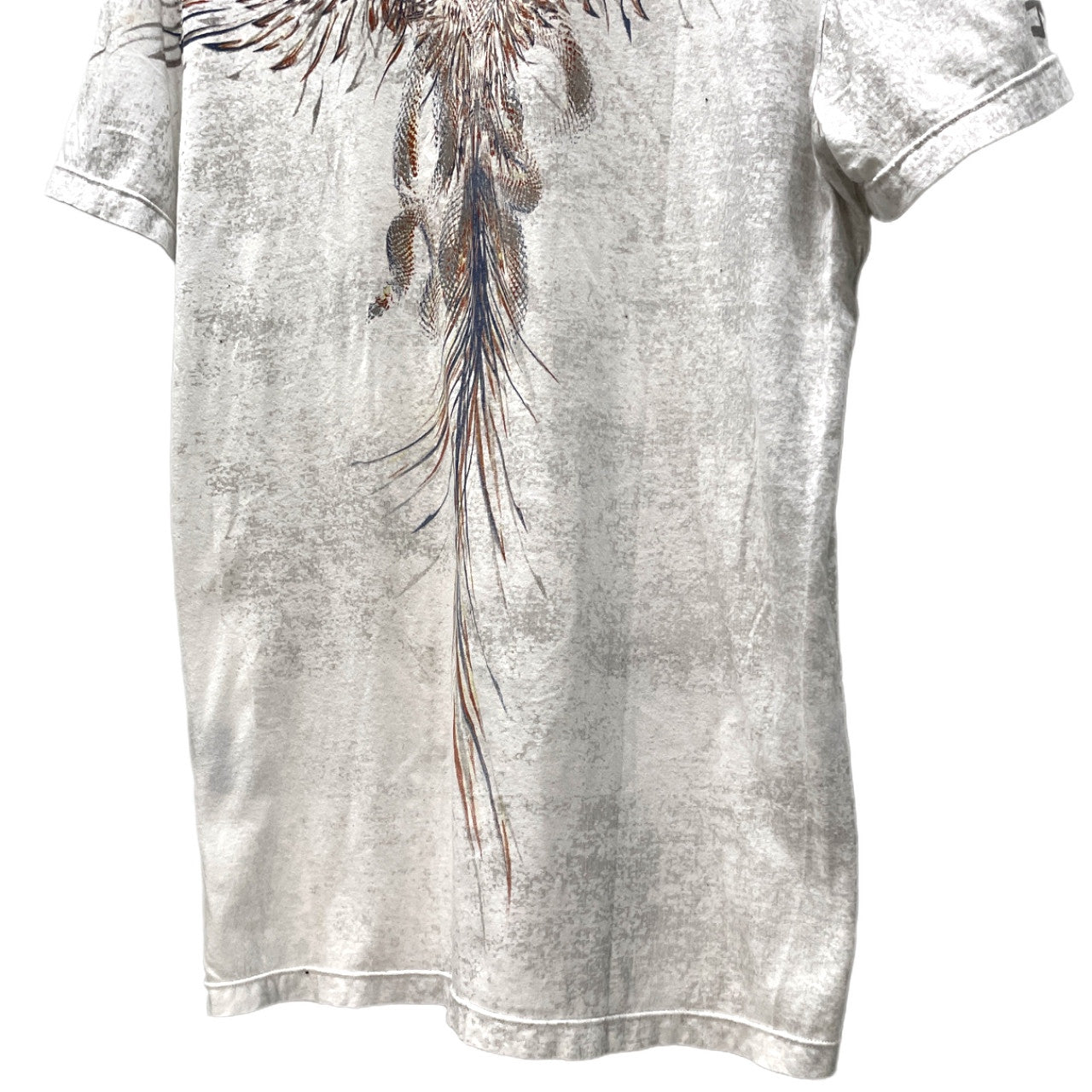 14th Addiction スネークフェザープリントTシャツ カットソー Tee T-shirt トップス Y2K フォーティーンスアディクション メンズ