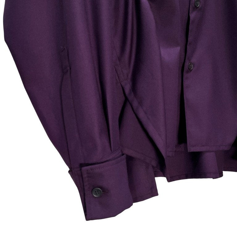 S'YTE Yohji Yamamoto 23AW PE/RY CLEAR TWILL SHIRRING DESIGN SHIRT ポリエステルレーヨンギャバジンシャーリングシャツ ギャザー ブラウス トップス サイト ヨウジヤマモト メンズ レディース ユニセックス