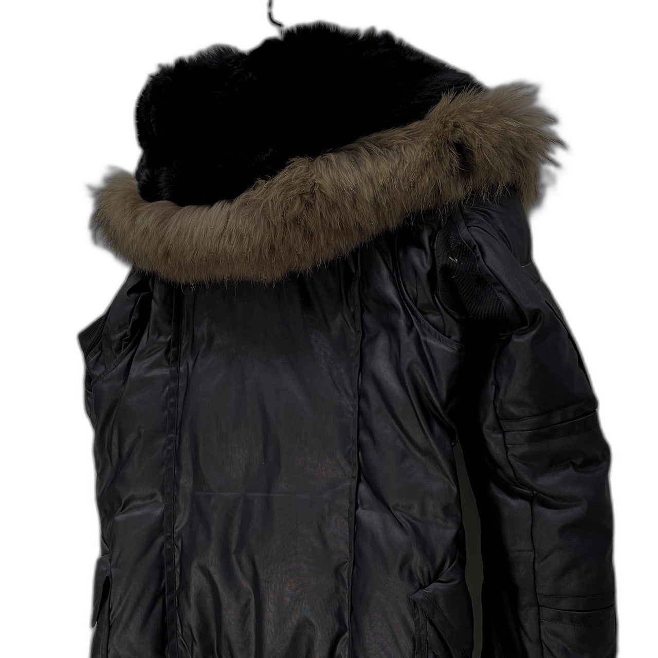 bajra ラビットファーライナーラクーンファーN-2Bダウンジャケット ブルゾン コート アウター ミリタリー バジュラ メンズ