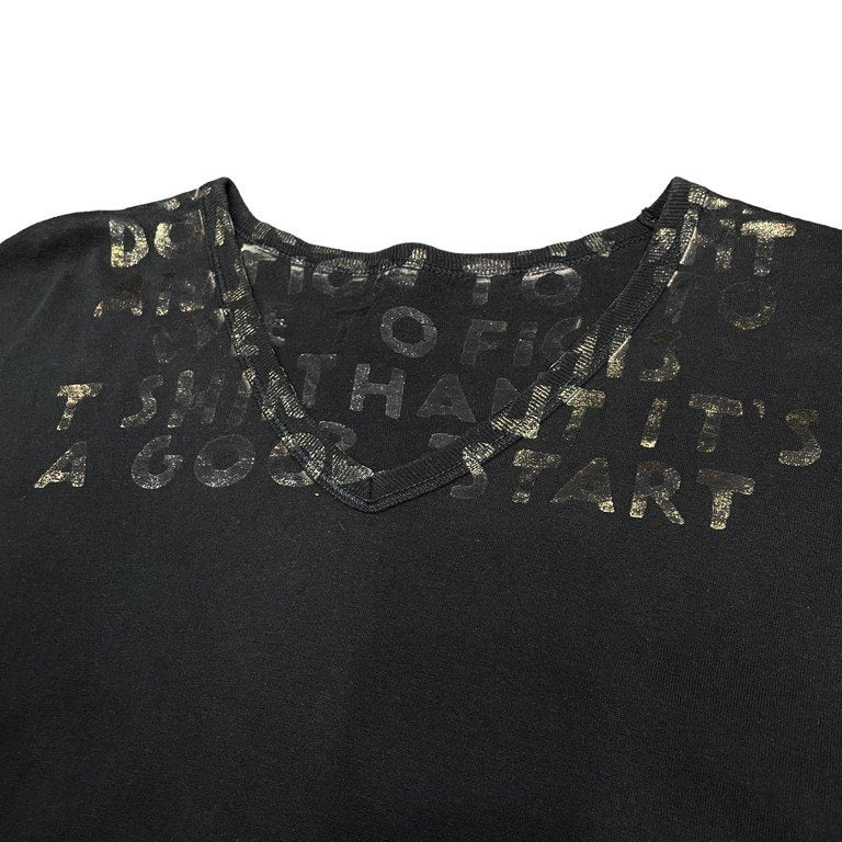 Maison Martin Margiela 04AW VネックエイズTシャツ AIDS T-shirt カットソー Tee Archive ここのえ 本人期