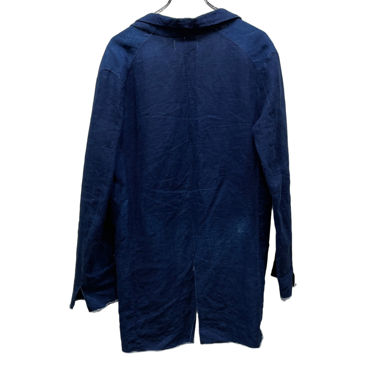 PROPOSITION READY-MADE INDIGO DYED LINEN CUT-OFF TAILORED JACKET インディゴダイリネンカットオフテーラードジャケット プロポジション メンズ