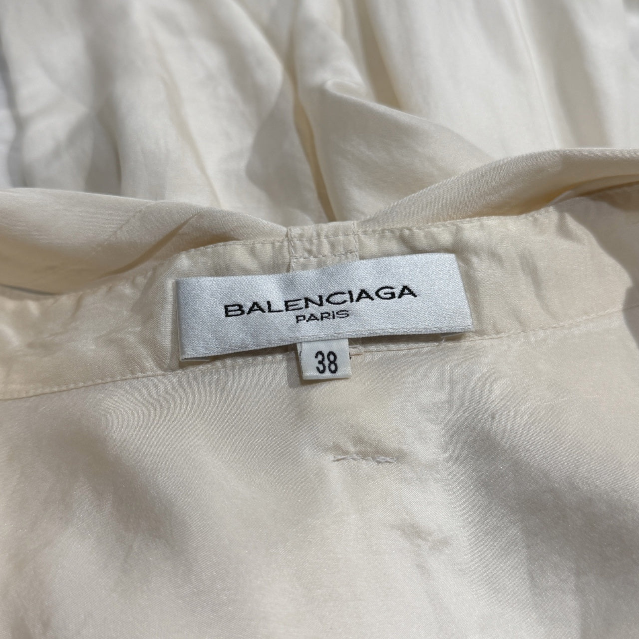 BALENCIAGA ボウカラープルオーバーシルクブラウス シャツ トップス バレンシアガ レディース