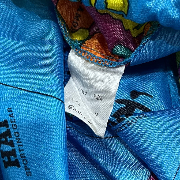 HAI SPORTING GEAR 世界地図プリントナイロンジップアップパーカー フーディ ジャケット アウター Archive 80s 90s ISSEY MIYAKE イッセイミヤケ メンズ レディース ユニセックス