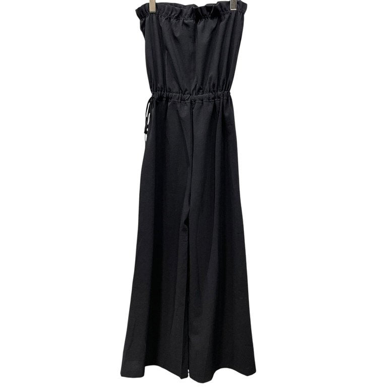 McQ Alexander McQueen ポリエステルトロピカルチューブトップワイドサロペット オールインワン ジャンプスーツ パンツ ノースリーブ マックキュー アレキサンダーマックイーン レディース