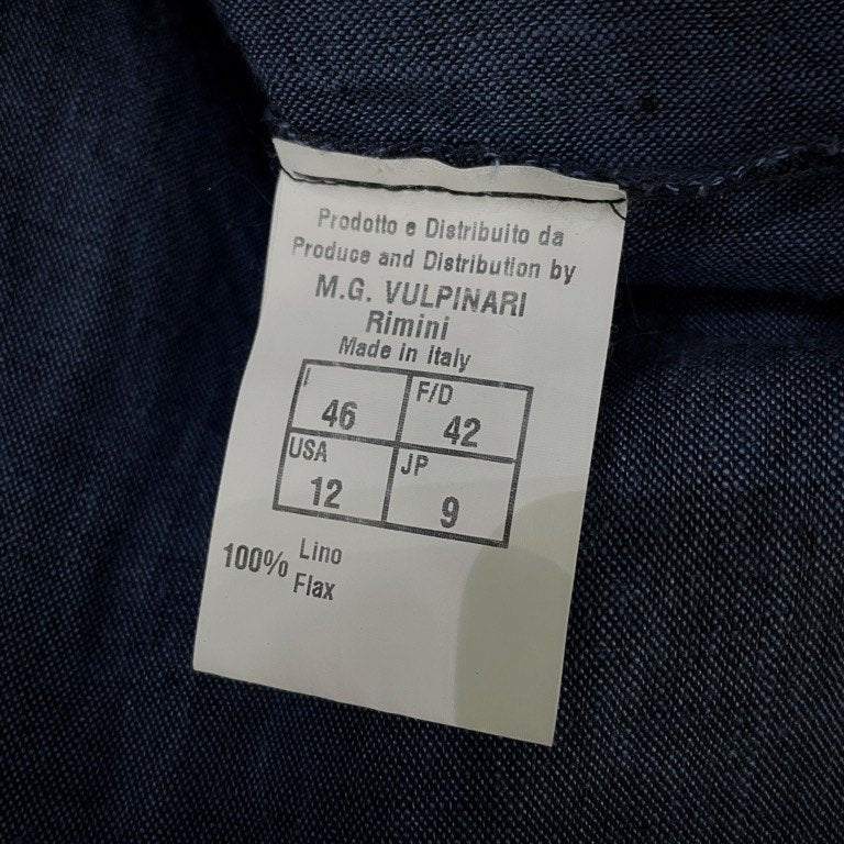 MARC POINT リネンカットオフラウンドロングシャツ ブラウス トップス マークポイント メンズ