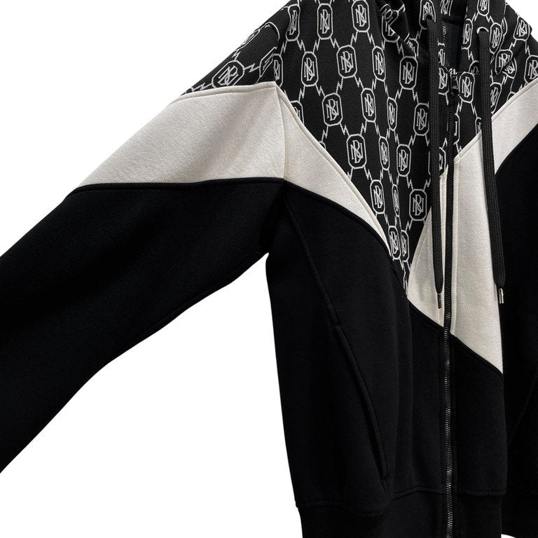Neil Barrett 20SS NBロゴ切替オーバーサイズジップアップパーカー フーディ トップス アウター 定価122,400円 ニールバレット メンズ