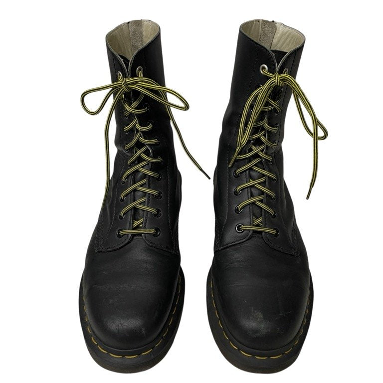 Y's × Dr.Martens 10EYE BOOT ワナマレザー10ホールレースアップバックジップロングブーツ シューズ 靴 クツ 定価63,800円 EU43 UK9 27.5cm Yohji Yamamoto ヨウジヤマモト ワイズ ドクターマーチン メンズ