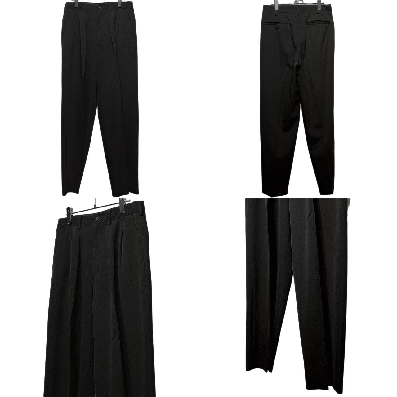 Y's for men ウールギャバジンセットアップスーツ 3Bテーラードジャケット 2タックワイドテーパードパンツ スラックス トラウザーズ Archive 90s Yohji Yamamoto Pour Homme ヨウジヤマモトプールオム ワイズフォーメン メンズ