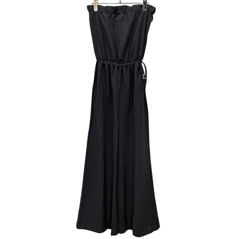 McQ Alexander McQueen ポリエステルトロピカルチューブトップワイドサロペット オールインワン ジャンプスーツ パンツ ノースリーブ マックキュー アレキサンダーマックイーン レディース