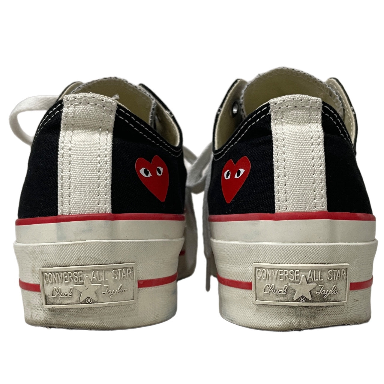 PLAY COMME des GARCONS × CONVERSE ALL STAR LIFTED OX PCDG ハートロゴプリントボリュームソールローカットスニーカー 厚底 シューズ 26cm プレイ コムデギャルソン コンバース メンズ レディース ユニセックス