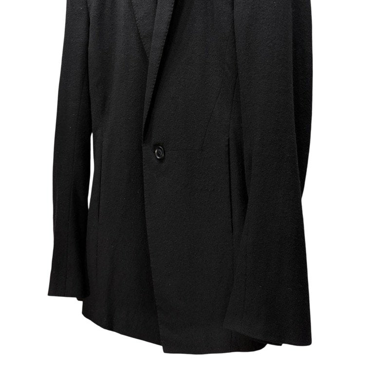 JULIUS 13AW シュリンクウール&メルトン1Bナローラペルテーラードジャケット crack; ブルゾン コート アウター ユリウス メンズ