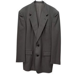 ISSEY MIYAKE MEN 91AW ウールギャバジンボックスシルエット2ボタンテーラードジャケット ブレザー ブルゾン アウター Archive 90s 本人期 イッセイミヤケメン メンズ