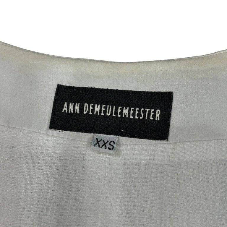 ANN DEMEULEMEESTER 08SS ダブルバックベルト5Bロングベスト ジレ ノースリーブ ジャケット トップス アウター アンドゥムルメステール メンズ
