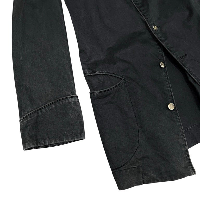 Vivienne Westwood MAN 00SS オーブ刻印メタルボタンコットンパイピングロングコート ジャケット ブルゾン アウター Archive 90s 00s ヴィヴィアンウエストウッド マン メンズ