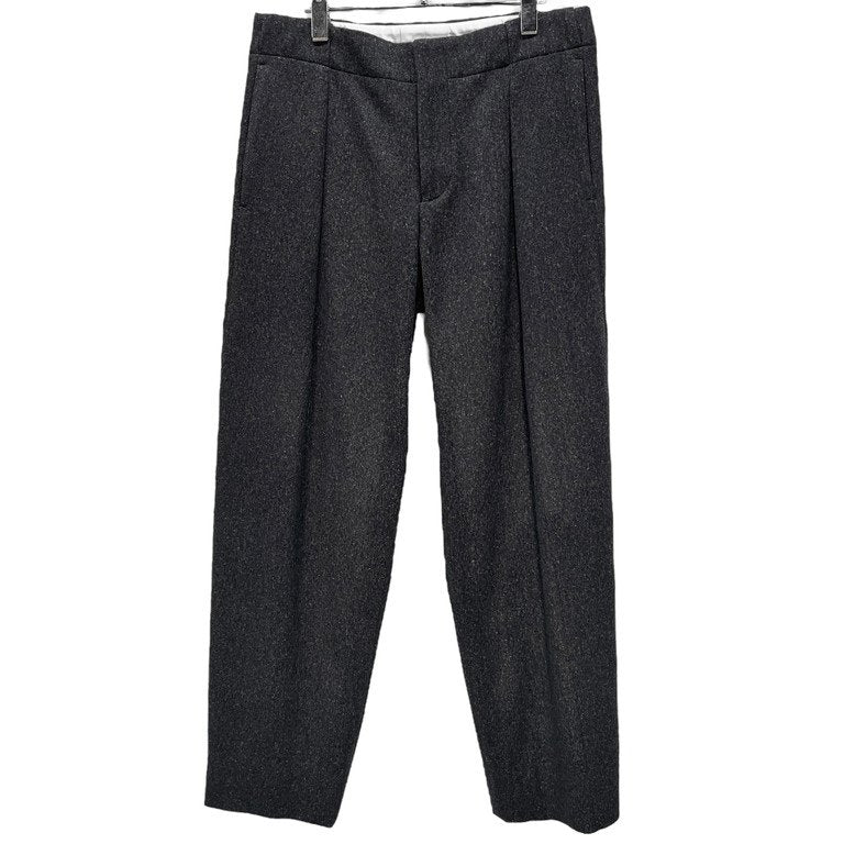 OVERCOAT 23AW PLEATED TROUSER WITH LOOPS IN WOOL FLANNEL ウールカシミヤフランネル1タックトラウザーズ パンツ スラックス ボトムス カシミア 定価69,300円 F23P018-NKCF オーバーコート メンズ