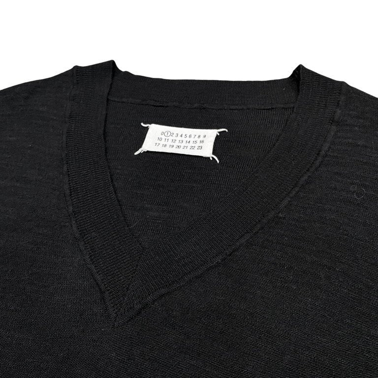 Maison Martin Margiela 1 11SS レーヨンウールディープVネックニットセーター