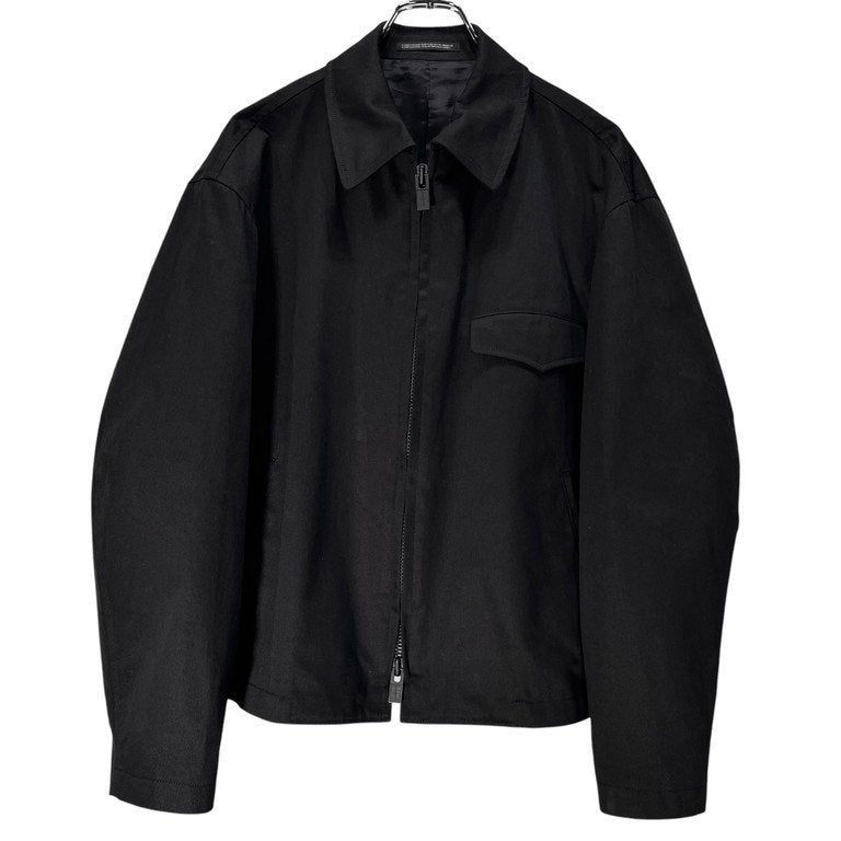 Y's for men 24AW FLAP POCKET BLOUSON WITH PIECE NAME コットンギャバジンフラップポケットジップアップブルゾン シングルライダースジャケット ピスネーム MO-Y03-017 定価73,700円 ヨウジヤマモトプールオム ワイズフォーメン
