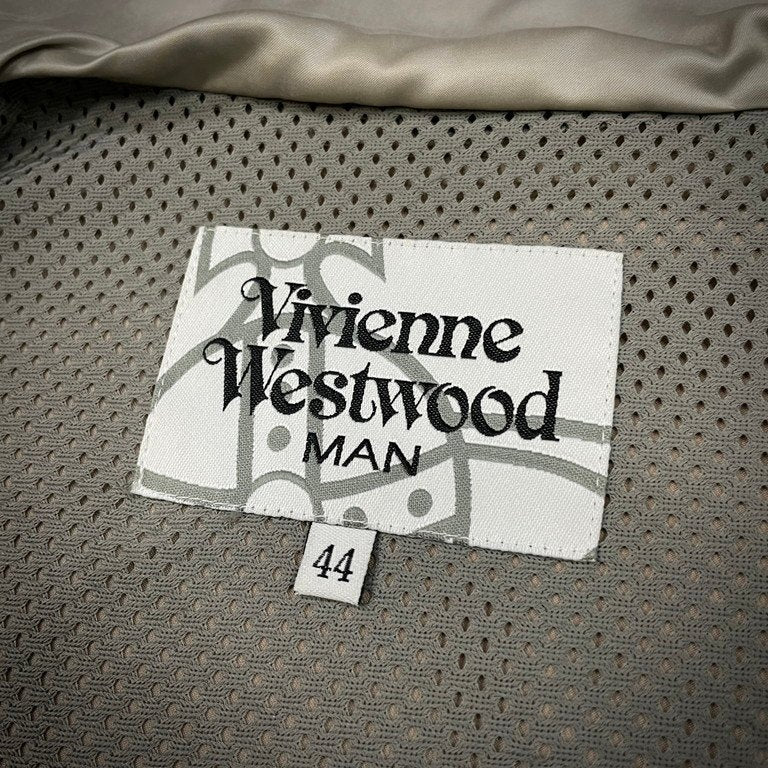 Vivienne Westwood MAN キュプラレーヨンサテン魔女フードリブブルゾン ジャケット コート アウター オーブ刺繍 ヴィヴィアンウエストウッド マン メンズ