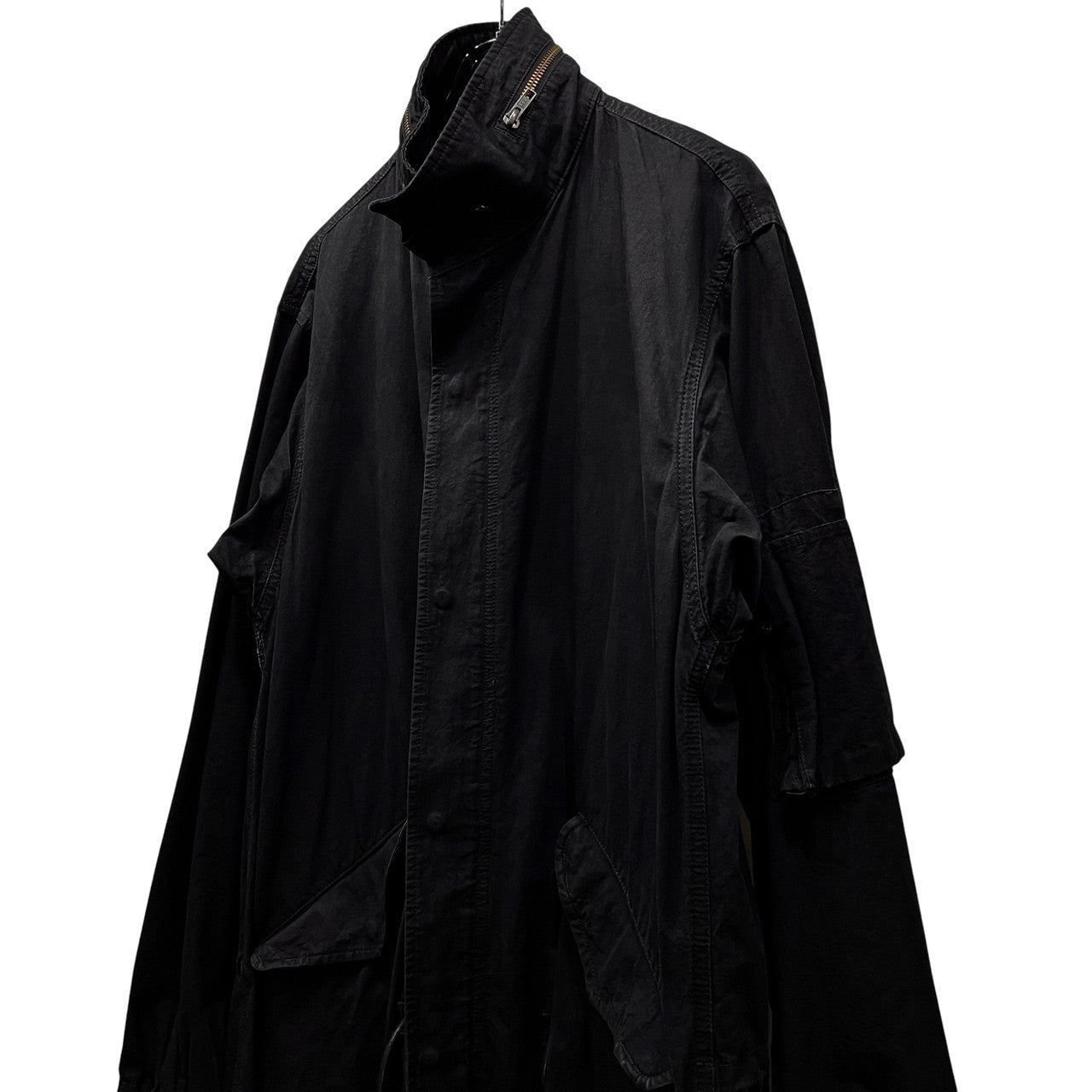 Yohji Yamamoto Pour Homme 18AW コットンリネンウェザークロスモッズコート ジャケット ブルゾン アウター Archive ヨウジヤマモトプールオム メンズ
