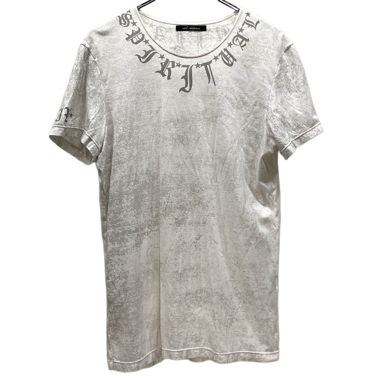 14th Addiction スネークフェザープリントTシャツ カットソー Tee T-shirt トップス Y2K フォーティーンスアディクション メンズ