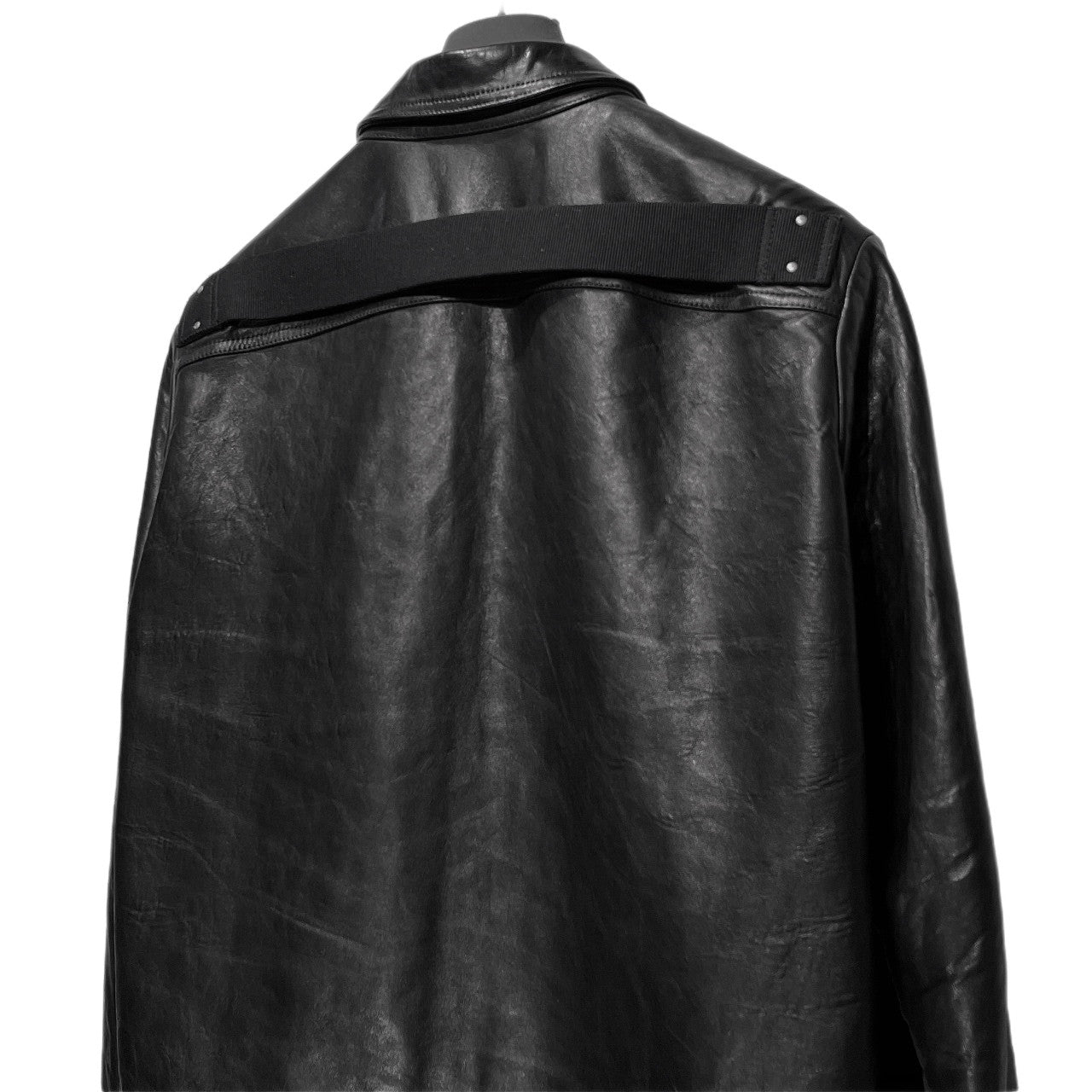 Rick Owens 24AW ALICE STROBE LEATHER LNV ラムレザーフライフロントショートトラッカージャケット ブルゾン コート アウター 定価378,400円 RU02D6743-LNV リックオウエンス メンズ