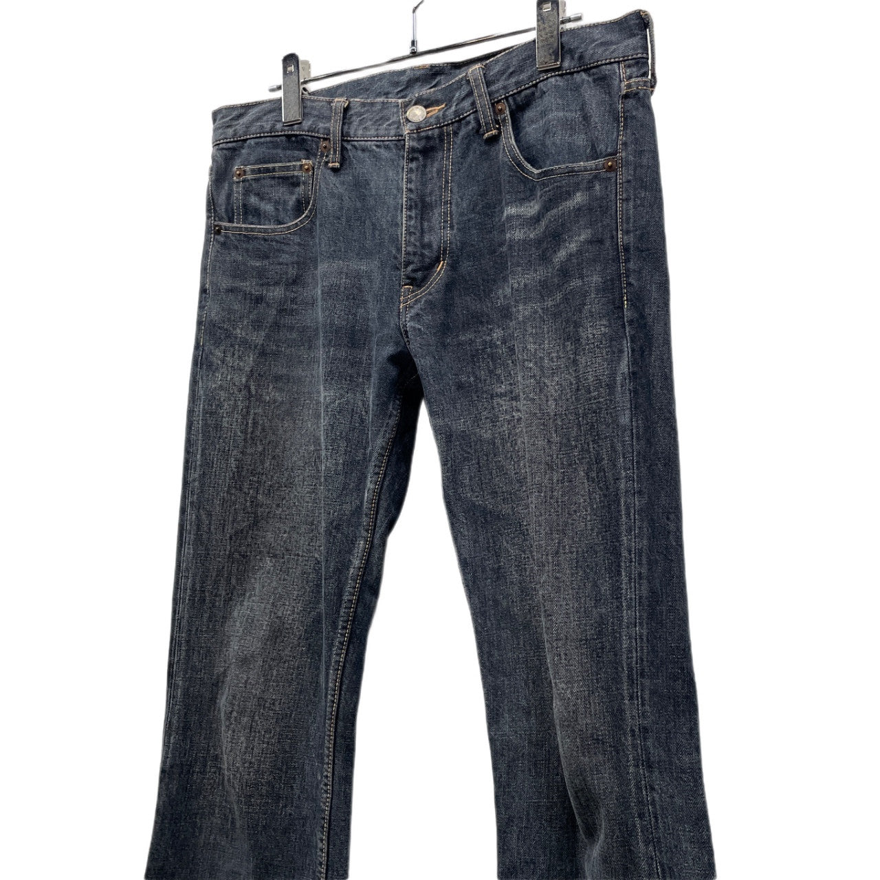 COMME des GARCONS HOMME フレアシルエットブラックデニムパンツ ジーンズ ブーツカット ボトムス Archive コムデギャルソンオム メンズ