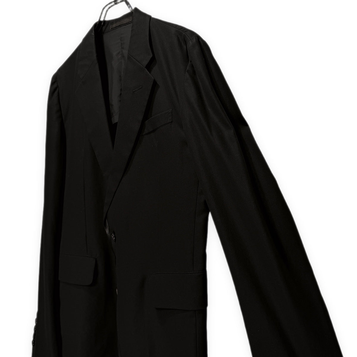 Y's for men コットンギャバジンラムレザーテープ装飾2Bテーラードジャケット ブレザー ブルゾン コート アウター Archive Yohji Yamamoto Pour Homme ワイズフォーメン ヨウジヤマモトプールオム メンズ