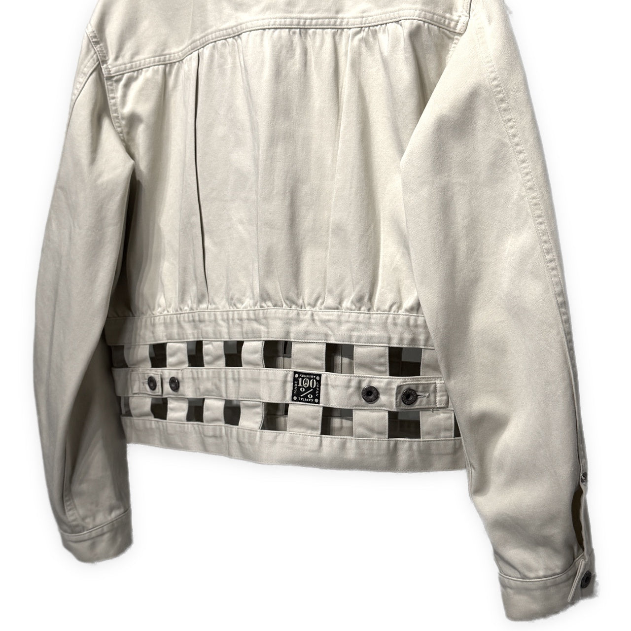 KAPITAL VINTAGE SATIN WINDOWPANE 1st JACKET ヴィンテージサテンウインドウペンファーストジャケット トラッカー ブルゾン キャピタル メンズ