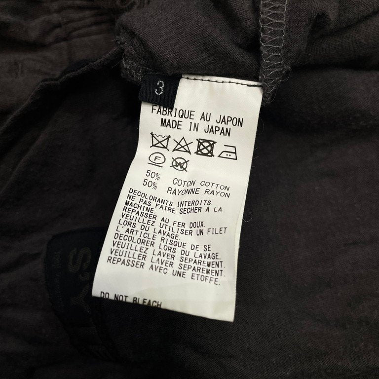 S'YTE Yohji Yamamoto 18SS コットンレーヨン天竺クロップド袴パンツ ハカマ ボトムス ドローストリング イージー ヨウジヤマモト サイト メンズ レディース ユニセックス