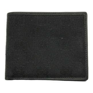 GUCCI GUCCI GGキャンバス 二つ折り財布