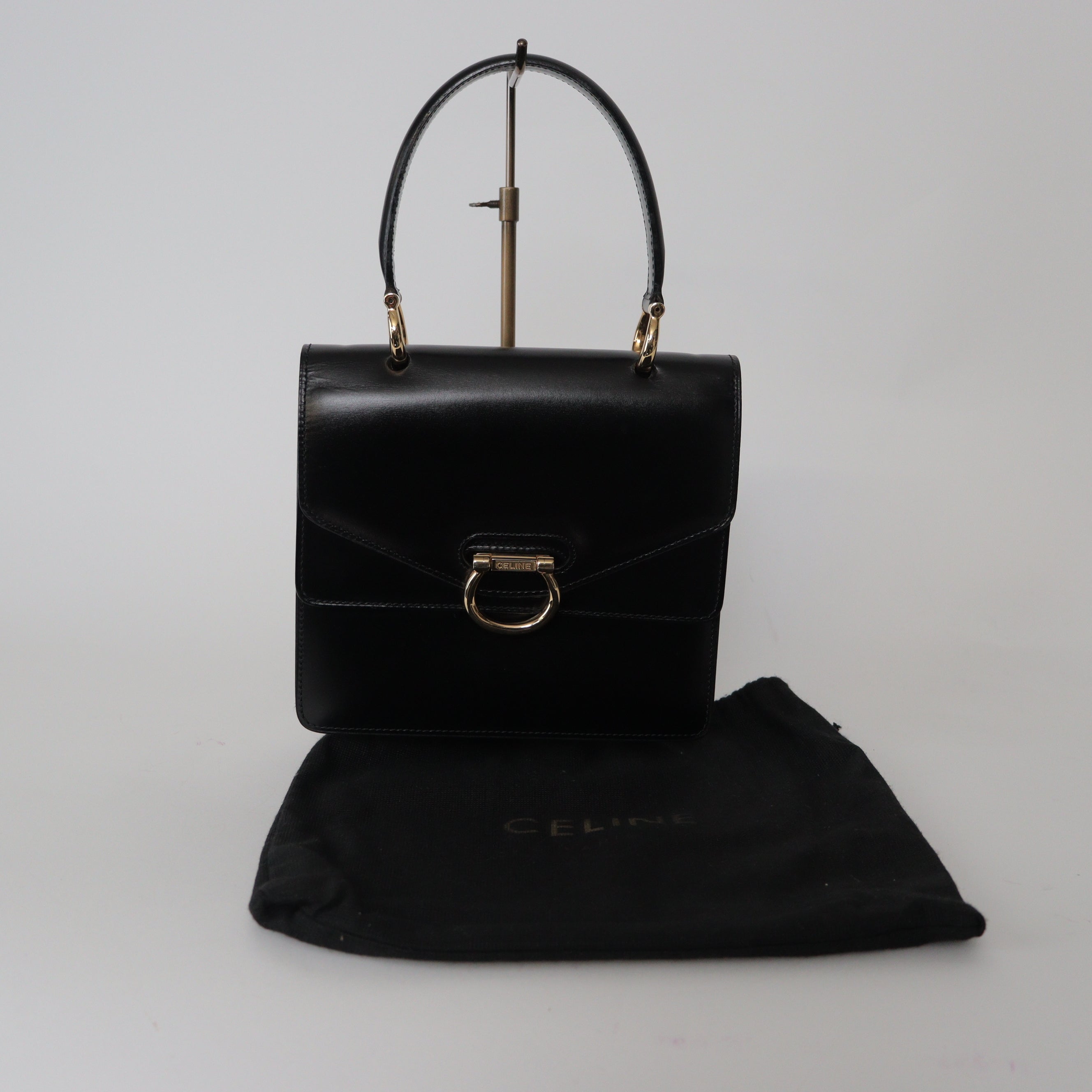 CELINE レザー ハンドバッグ