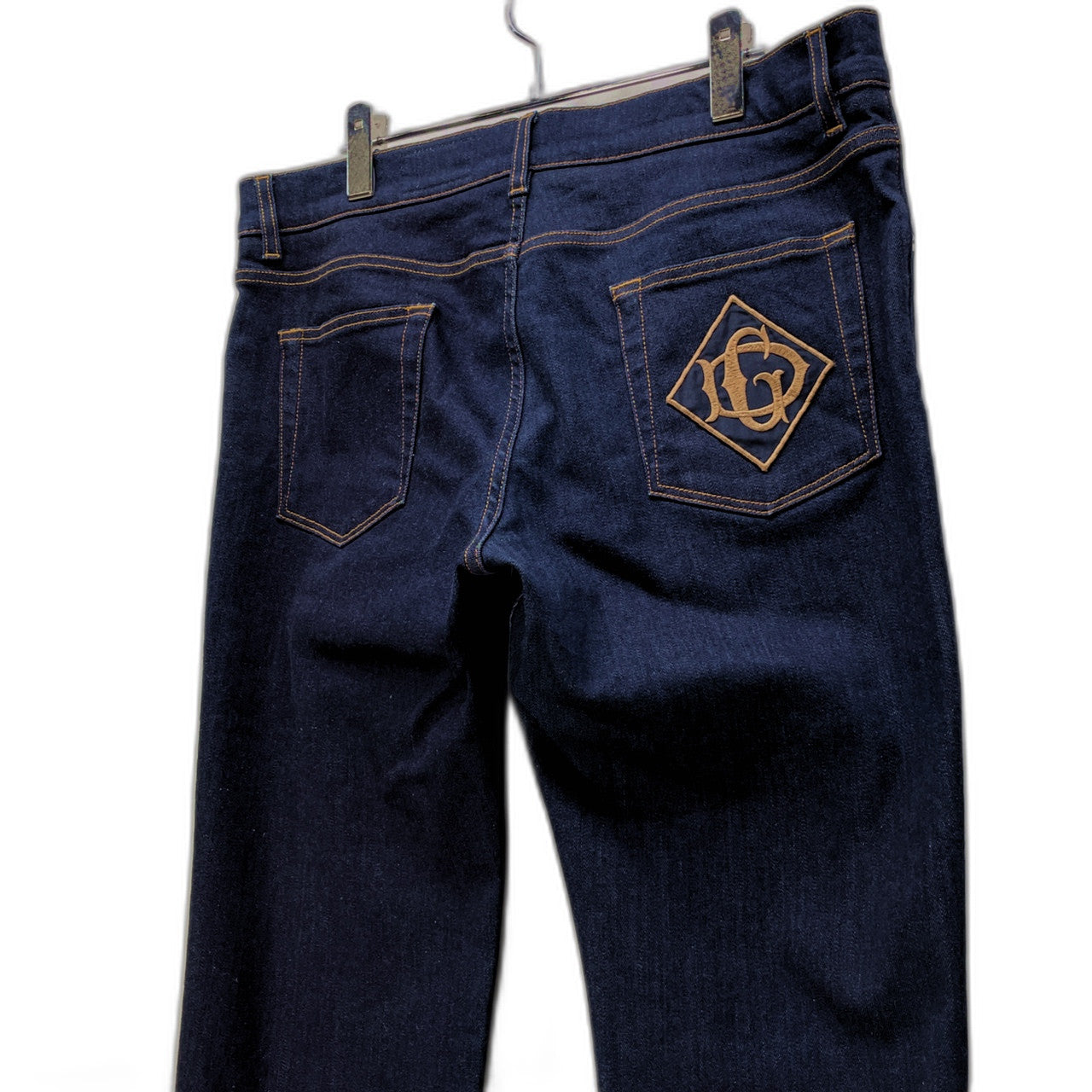 DOLCE&GABBANA 19AW ロゴ刺繍ワッペンバックポケットスリムフィットデニムパンツ ジーンズ SLIM ボトムス D&G ドルチェアンドガッバーナ メンズ