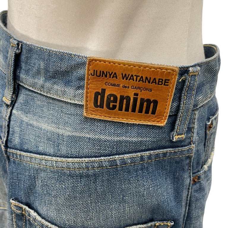 JUNYA WATANABE COMME des GARCONS denim 11SS カットオフデニムフレアスカート ボトムス パンツ 切りっぱなし 裁ち切り ジュンヤワタナベ コムデギャルソン レディース
