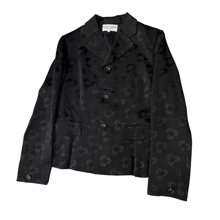 robe de chambre COMME des GARCONS 03AW ポリエステルレーヨンフラワージャカード3Bテーラードジャケット 花柄 総柄 Archive 現コムコム コート アウター コムデギャルソン レディース