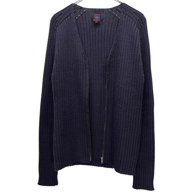Jean Paul GAULTIER CLASSIQUE 96AW ウールリブ編みノーカラージップアップニットカーディガン Archive 90s JPG トップス ジャンポールゴルチエ ゴルチェ メンズ