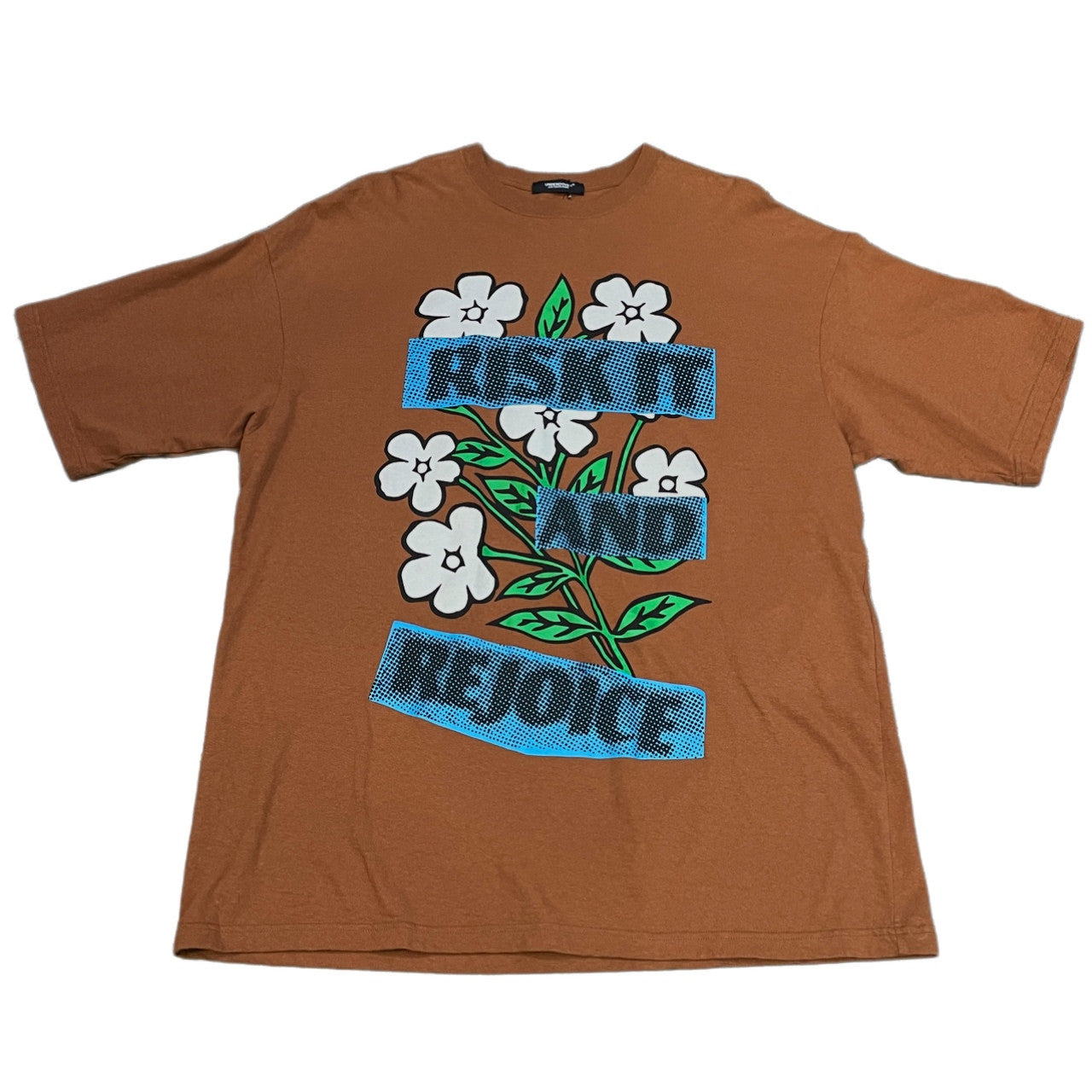 UNDERCOVER 25SS Graphic Print Big Tee Brown グラフィックプリントオーバーサイズTシャツ カットソー T-shirt トップス 花 フラワー 定価24,200円 未使用タグ付き アンダーカバー メンズ