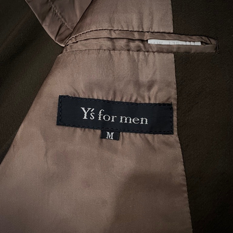 Y's for men ウールレーヨンボタンポケット3Bテーラードジャケット ブレザー ブルゾン コート アウター Archive 80s 90s Yohji Yamamoto Pour Homme ヨウジヤマモトプールオム ワイズフォーメン メンズ