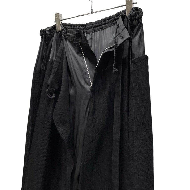 Yohji Yamamoto Pour Homme 14SS キュプラレーヨン切替クロップドラップパンツ LOOK 8 Archive ボトムス ヨウジヤマモトプールオム メンズ