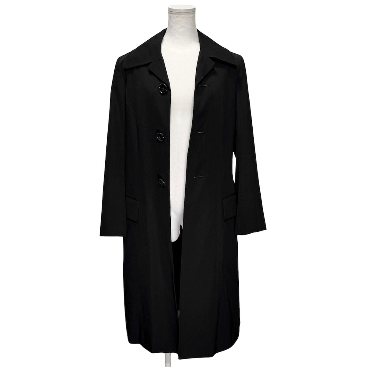 tricot COMME des GARCONS 04SS ウールギャバジンビッグカラーチェスターコート アウター 00s Archive ギャルソン トリコ タオ レディース