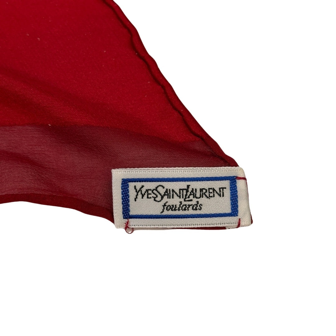 YVES SAINT LAURENT YVES SAINT LAURENT スカーフ ボタニカル