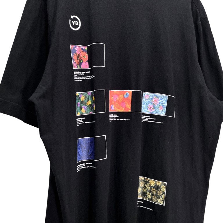 Y-3 22SS 20th Anniversary U CH2 INDEX SS TEE 花アーカイブシリーズバックプリントクルーネックTシャツ カットソー Archive 半袖 Yohji Yamamoto adidas ヨウジヤマモト アディダス ワイスリー メンズ レディース ユニセックス